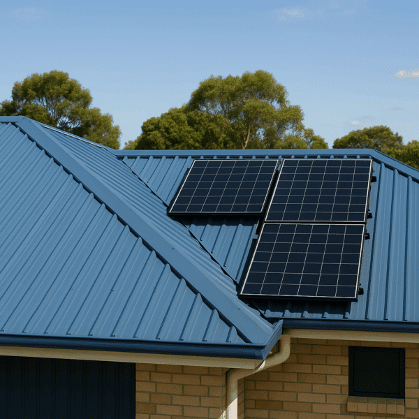 metal roofing with solar panels