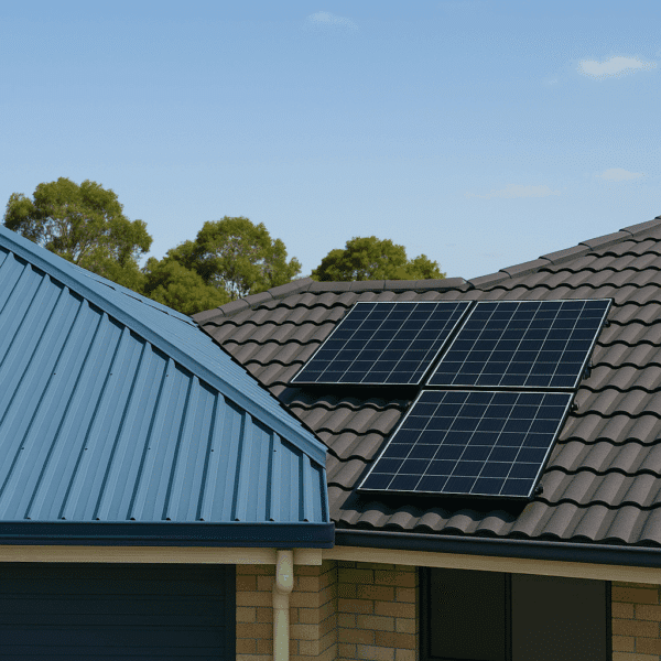 metal roofing with solar panels