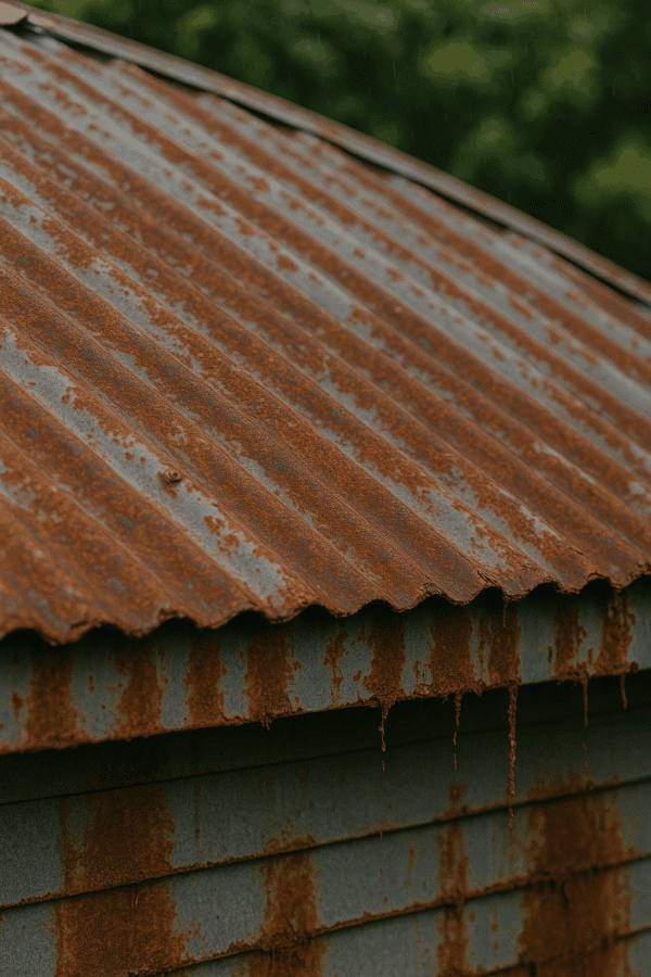 Rust and Rain: How Brisbane’s Humidity Can Destroy Roofs (and How Metal Stops It) 3 rusty metal roof